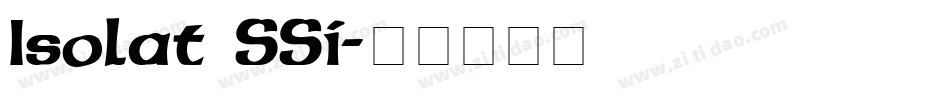 Isolat SSi字体转换